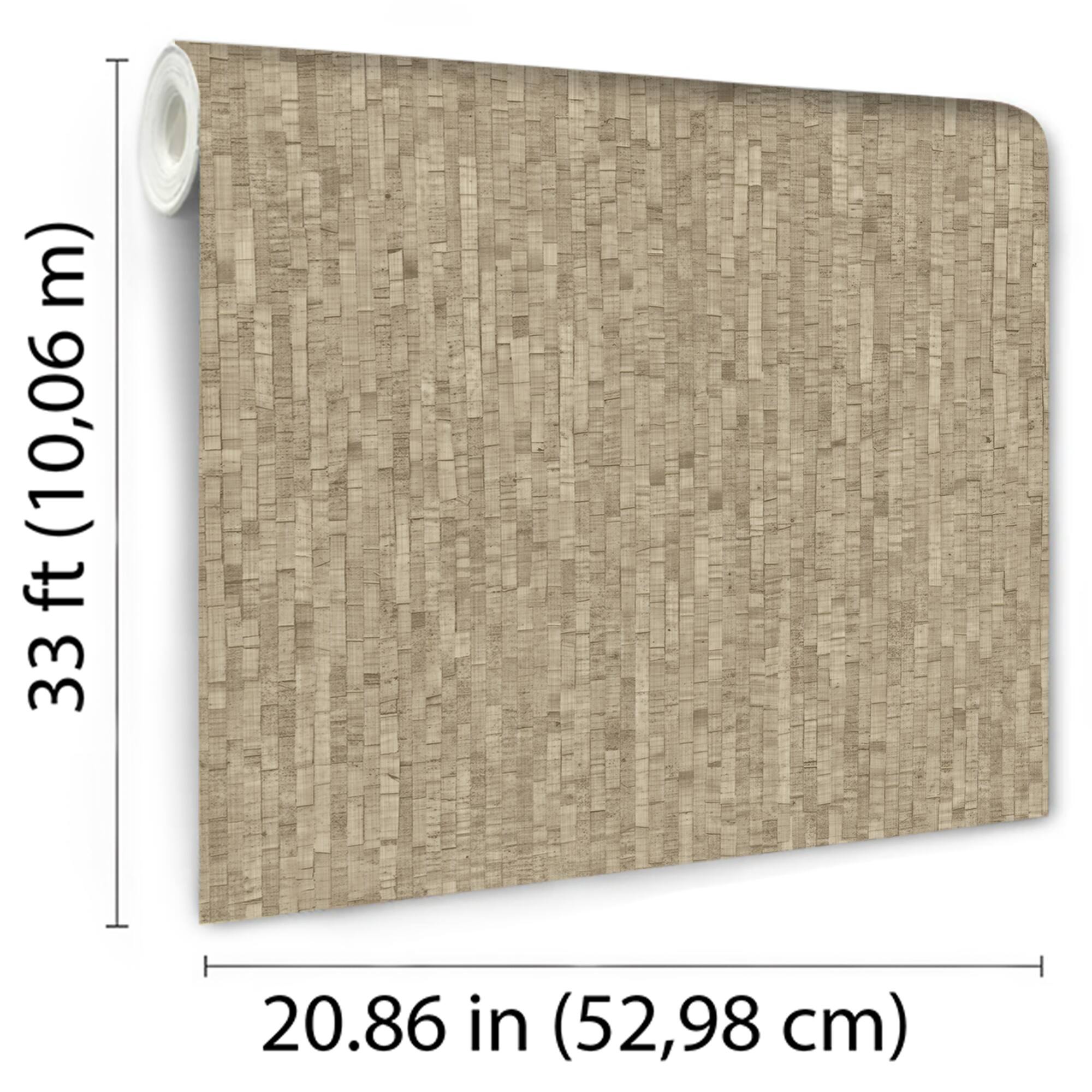 Designs Direct Faux Natural Straw Wallpaper